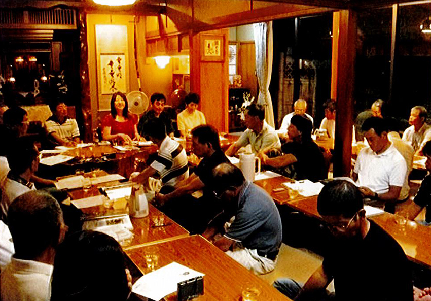 上水園の農業勉強会「はじかき会」は自宅にて開催。宮崎のみならず、参加者は四国や関西、関東など、全国各地から